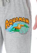 DC Comics Men's Vintage Aquaman Character And Logo Classic Superhero Loungewear Pajama Pants