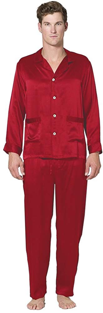 Intimo Mens Classic Silk Pajamas