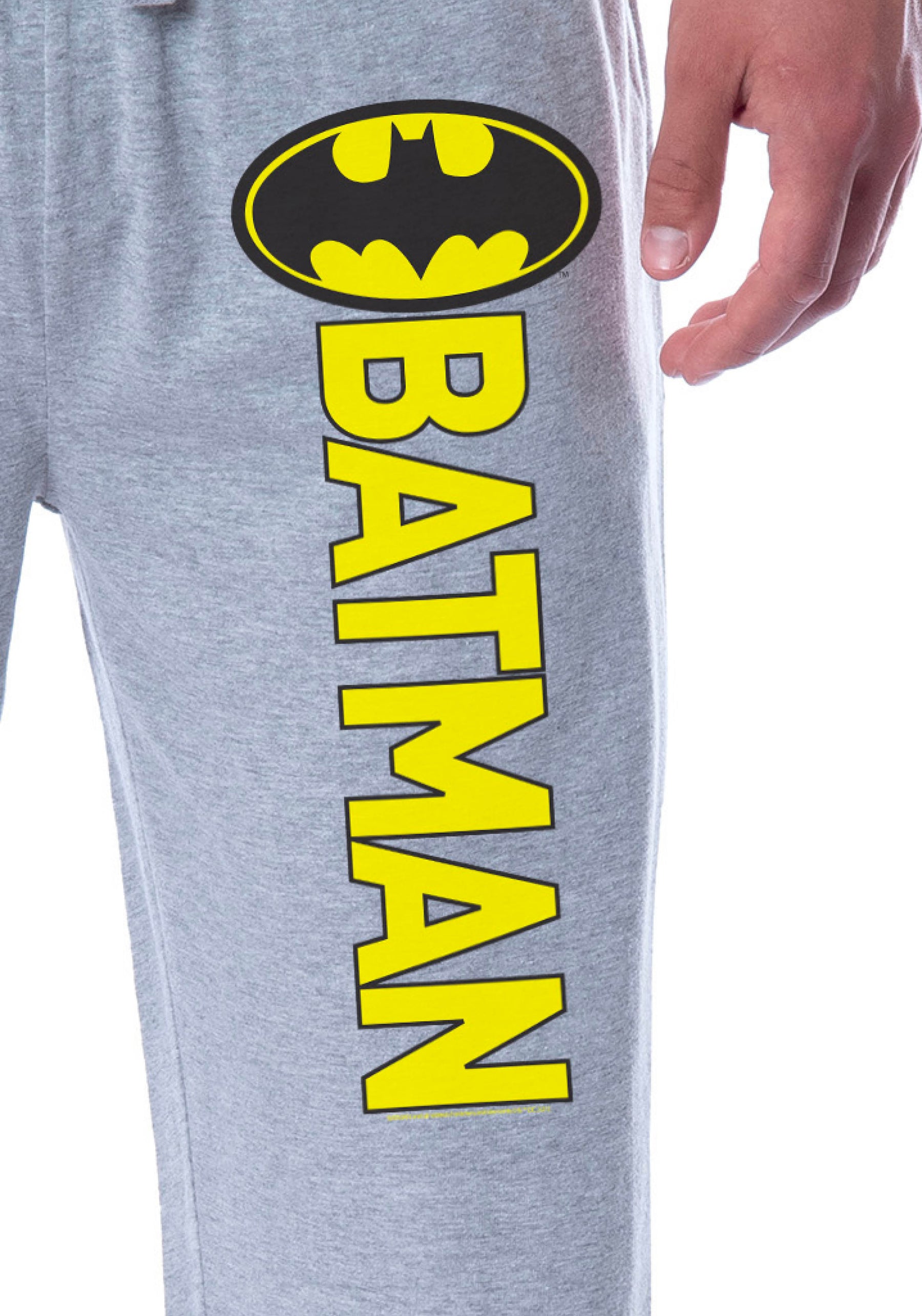 DC Comics Men's Batman Vintage Classic Bat Logo Sleep Jogger