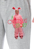 A Christmas Story Men's Ralphie Pink Nightmare Bunny Loungewear Sleep Bottoms Pajama Pants