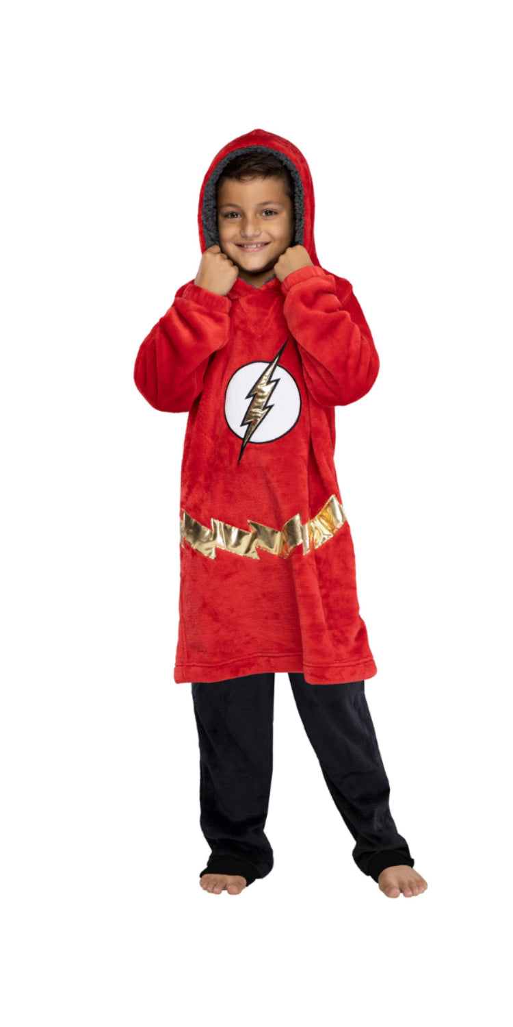 DC Comics Kid's Superhero Oversized Hoodie Sweatshirt
