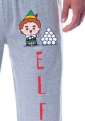 Elf The Movie Mens' Buddy Chibi Snowball Sleep Jogger Pajama Pants