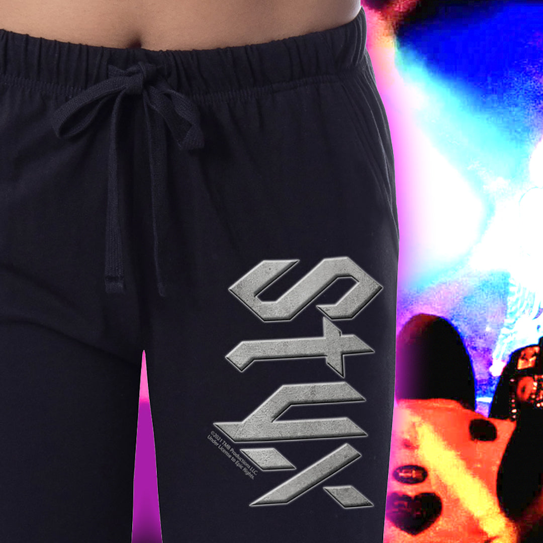 Styx Womens' Rock and Roll Music Classic Logo Sleep Pajama Pants (XX-Large)