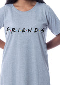 Friends TV Show Womens' Classic Logo Nightgown Sleep Pajama Shirt (Medium)