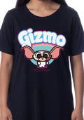 Gremlins Womens' Chibi Style Gizmo Nightgown Sleep Pajama Dress Shirt