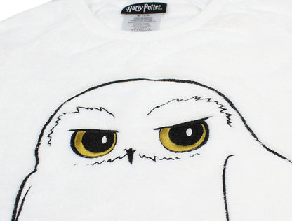 Harry Potter Pajama Girls' Hedwig Owl Micro Raschel Fleece Hi-Lo Nightgown