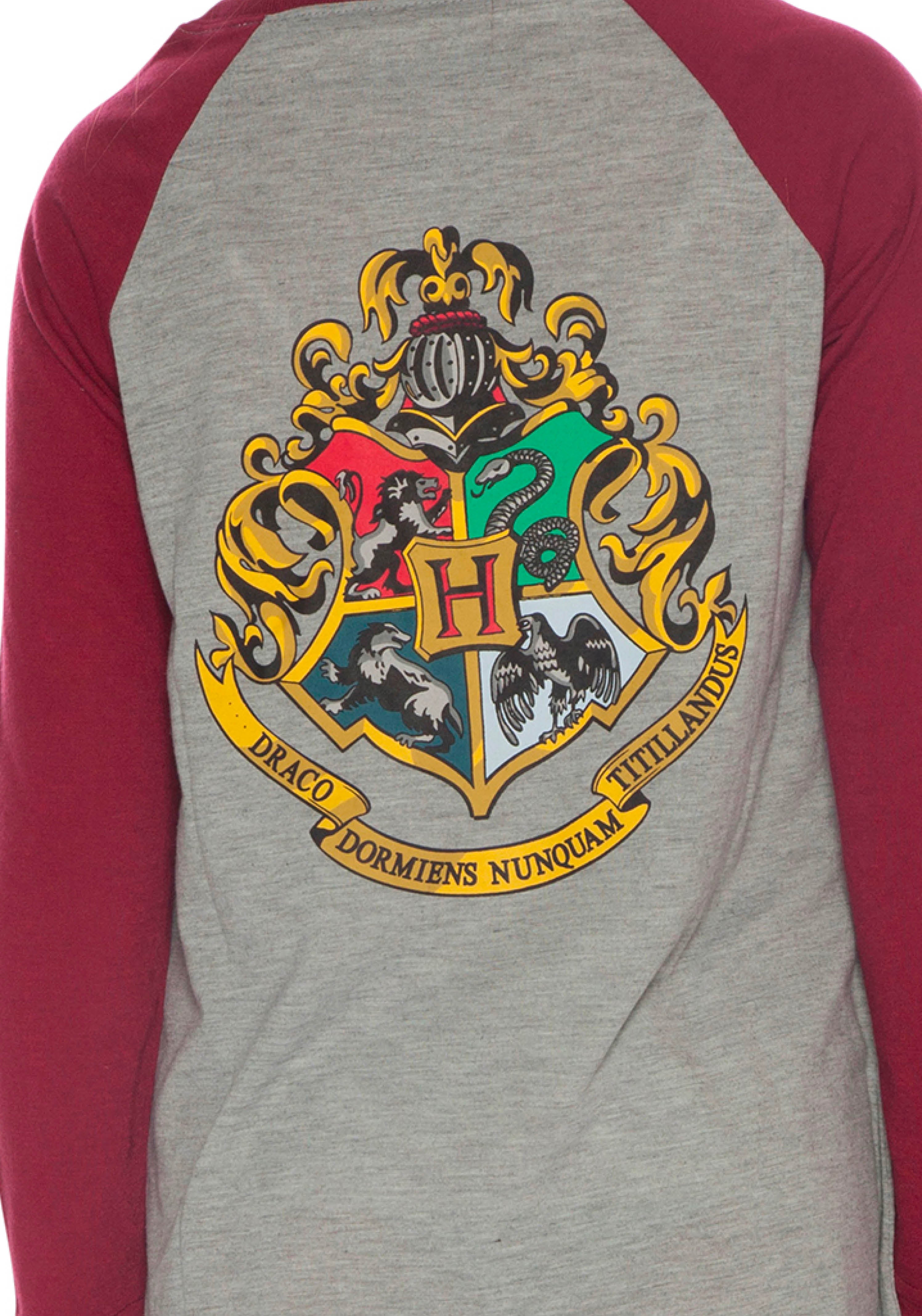 Harry Potter L/S Hogwarts Raglan Nightown Pajama