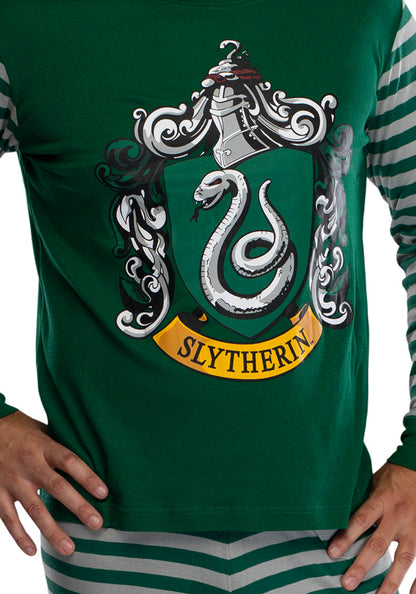 Harry Potter Hogwart's House Crest Tight Fit Adult Cotton Pajama Set