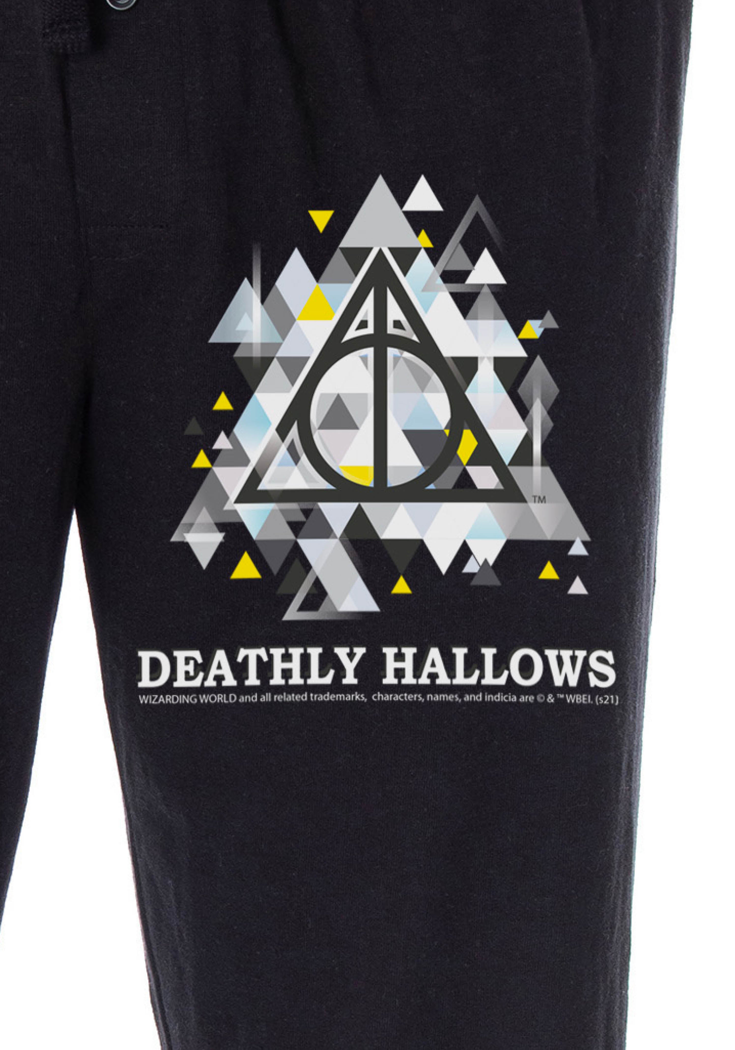 Harry Potter Pajama Pants Men's Deathly Hallows Symbol Loungewear Sleep Pants