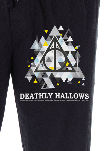 Harry Potter Pajama Pants Men's Deathly Hallows Symbol Loungewear Sleep Pants