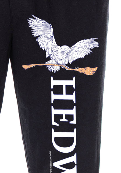 Harry Potter Adult Mens' Hedwig and Nimbus 2000 Broom Pajama Lounge Pants