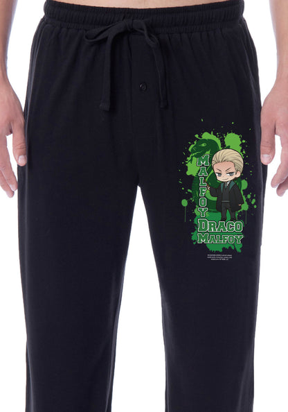 Harry Potter Mens' Hogwarts Chibi Draco Malfoy Sleep Pajama Pants