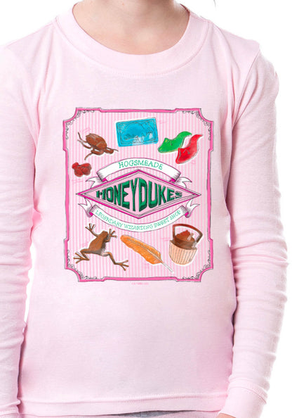 Harry Potter Girls' Honeydukes Sweet Shop Wizarding World Sleep Pajama Set