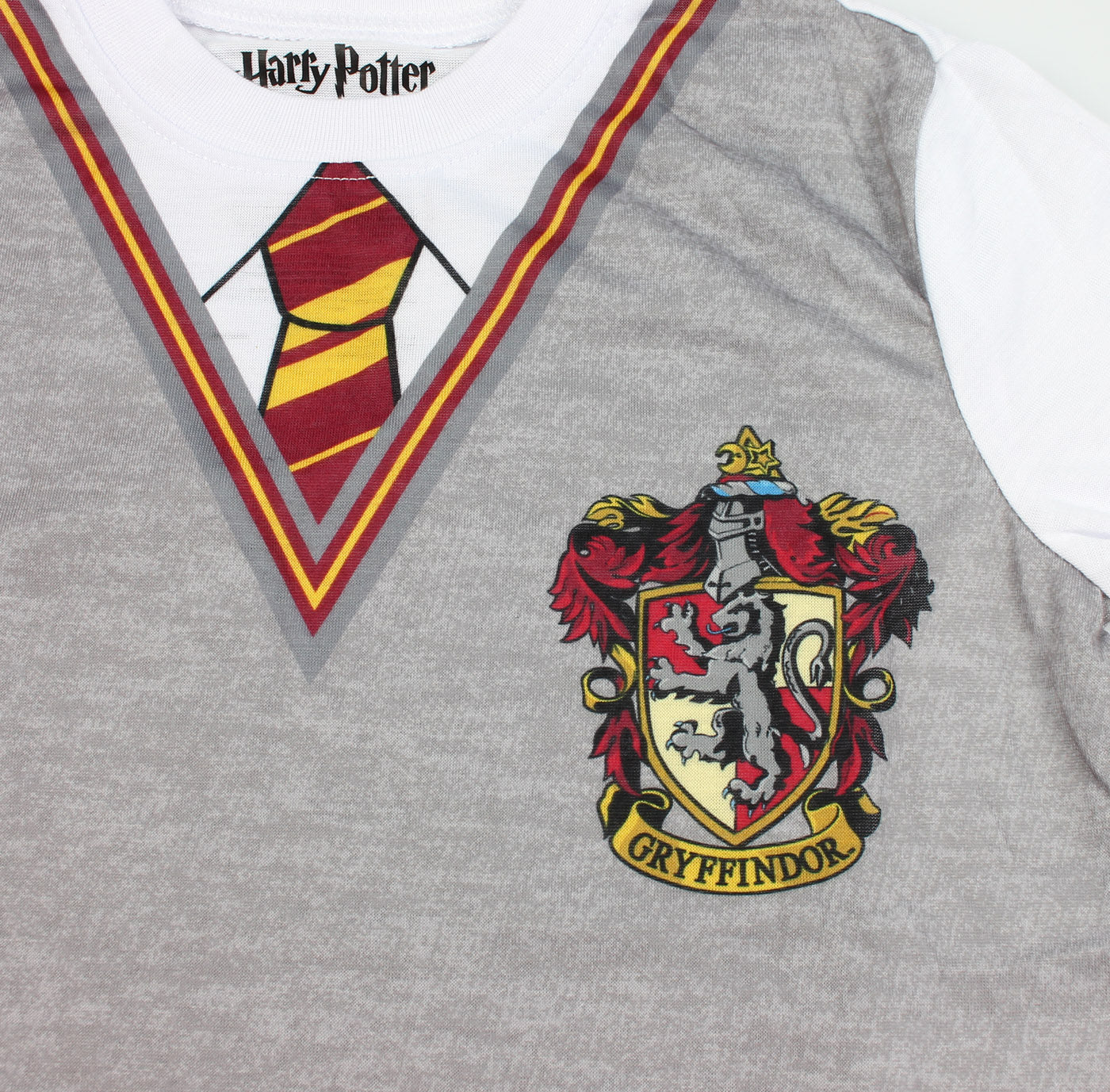 Intimo Harry Potter Big Boys Gryffindor Uniform With Cape 3 Piece Pajama Set