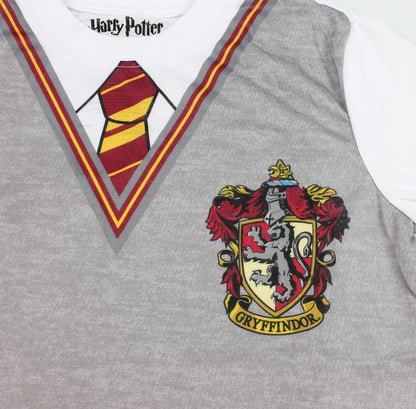 Intimo Harry Potter Big Boys Gryffindor Uniform With Cape 3 Piece Pajama Set