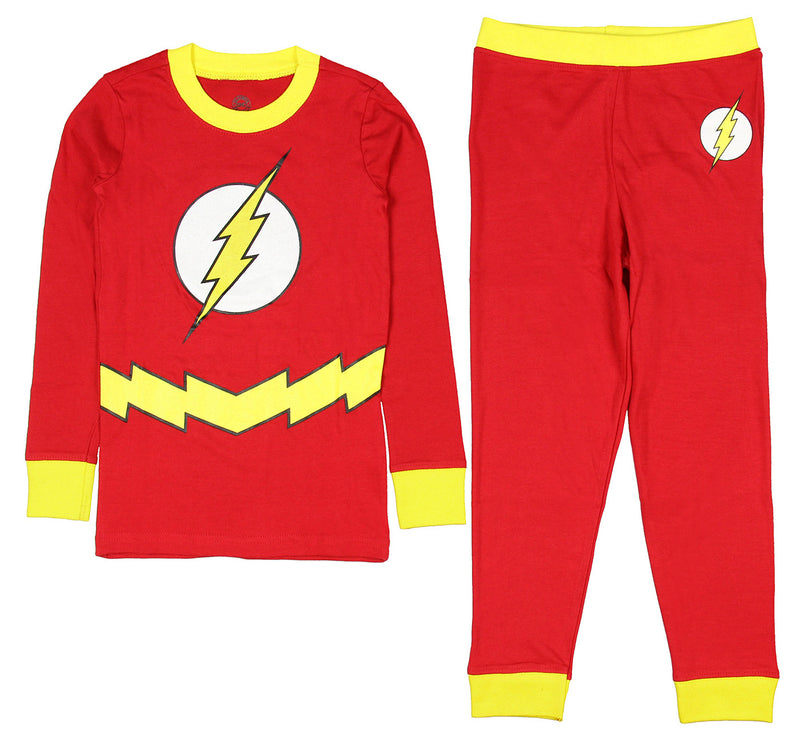DC Comics Flash Little Boys 2 Piece Shirt & Pants Pajama Set (10)