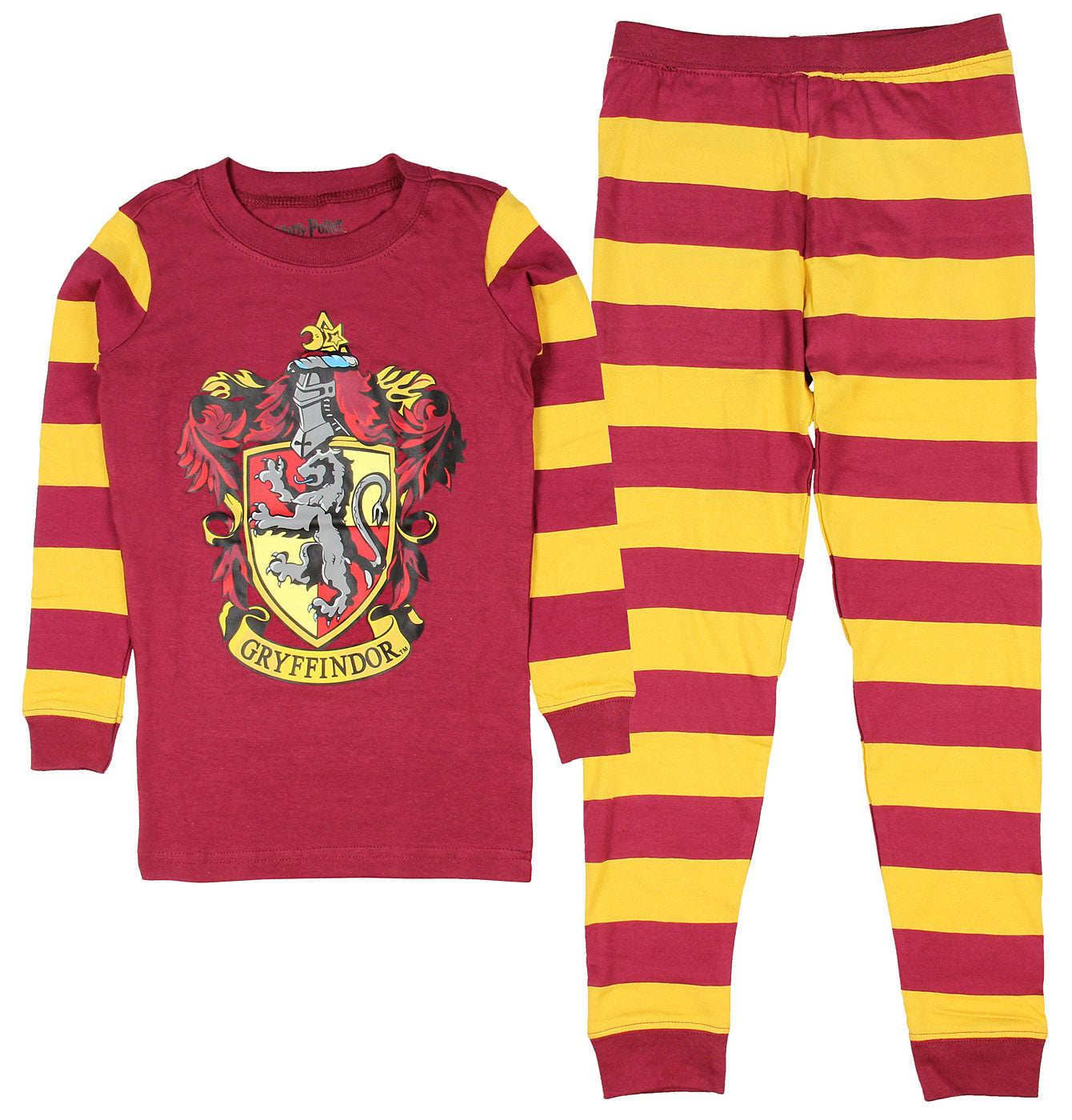 Intimo Harry Potter Kids All Houses Crest Pajamas (Slytherin, 10)