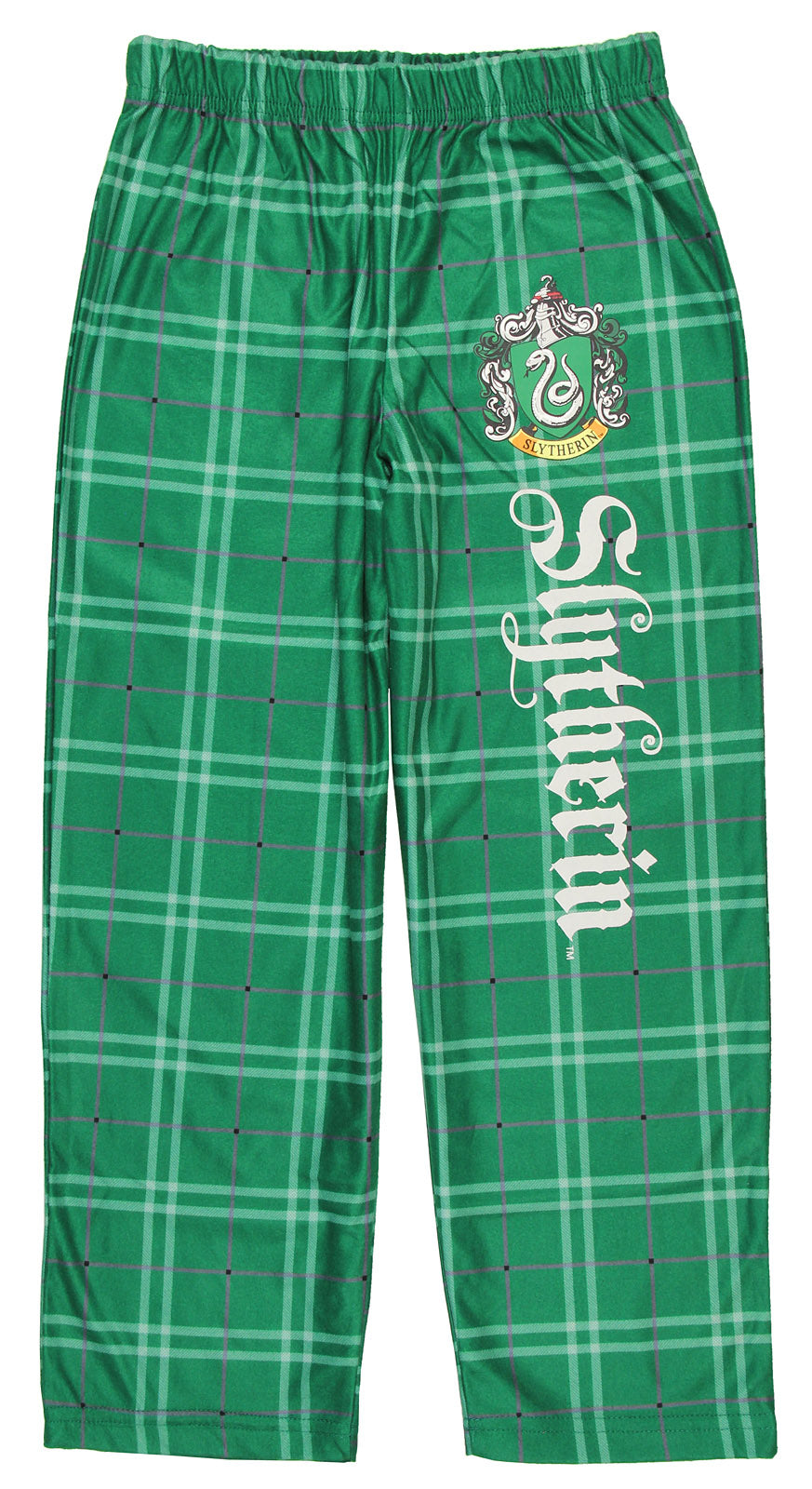 Intimo Harry Potter Big Boys Houses Plaid Pajama Lounge Pants (Slytherin, 8)