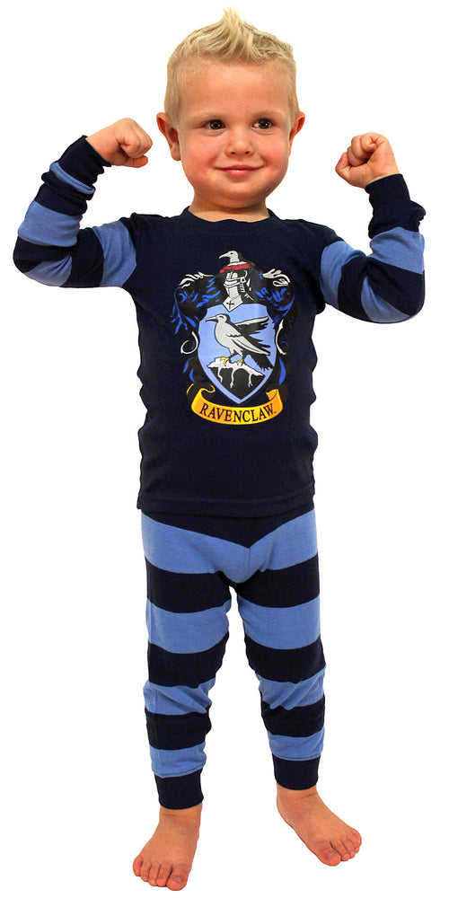 Intimo Harry Potter Kids All Houses Crest Pajamas (Ravenclaw, 4T)
