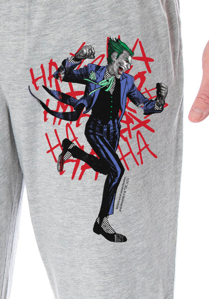 DC Comics Men's The Joker HA! HA! HA! Broken Mind Adult Sleepwear Lounge Pajama Pants