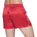 Intimo Mens Classic Silk Boxers, Cherry, Small