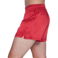 Intimo Mens Classic Silk Boxers, Cherry, Small