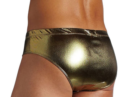 Intimo Men's Liquid Metallic Bikini Brief Underwear