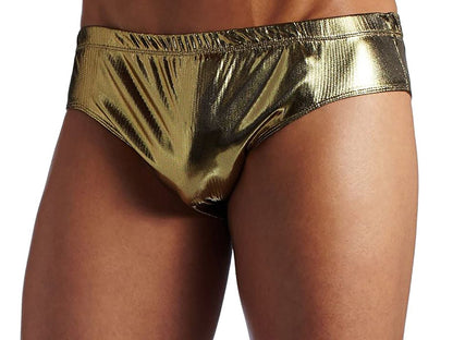 Intimo Men's Liquid Metallic Bikini Brief Underwear