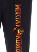 Mortal Kombat Men's Dragon Script Logo Video Game Loungewear Sweatpants Pajama Pants