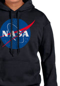 NASA Mens' Meatball Space Fashion Logo Pocket Sweatshirt Hoodie Pullover