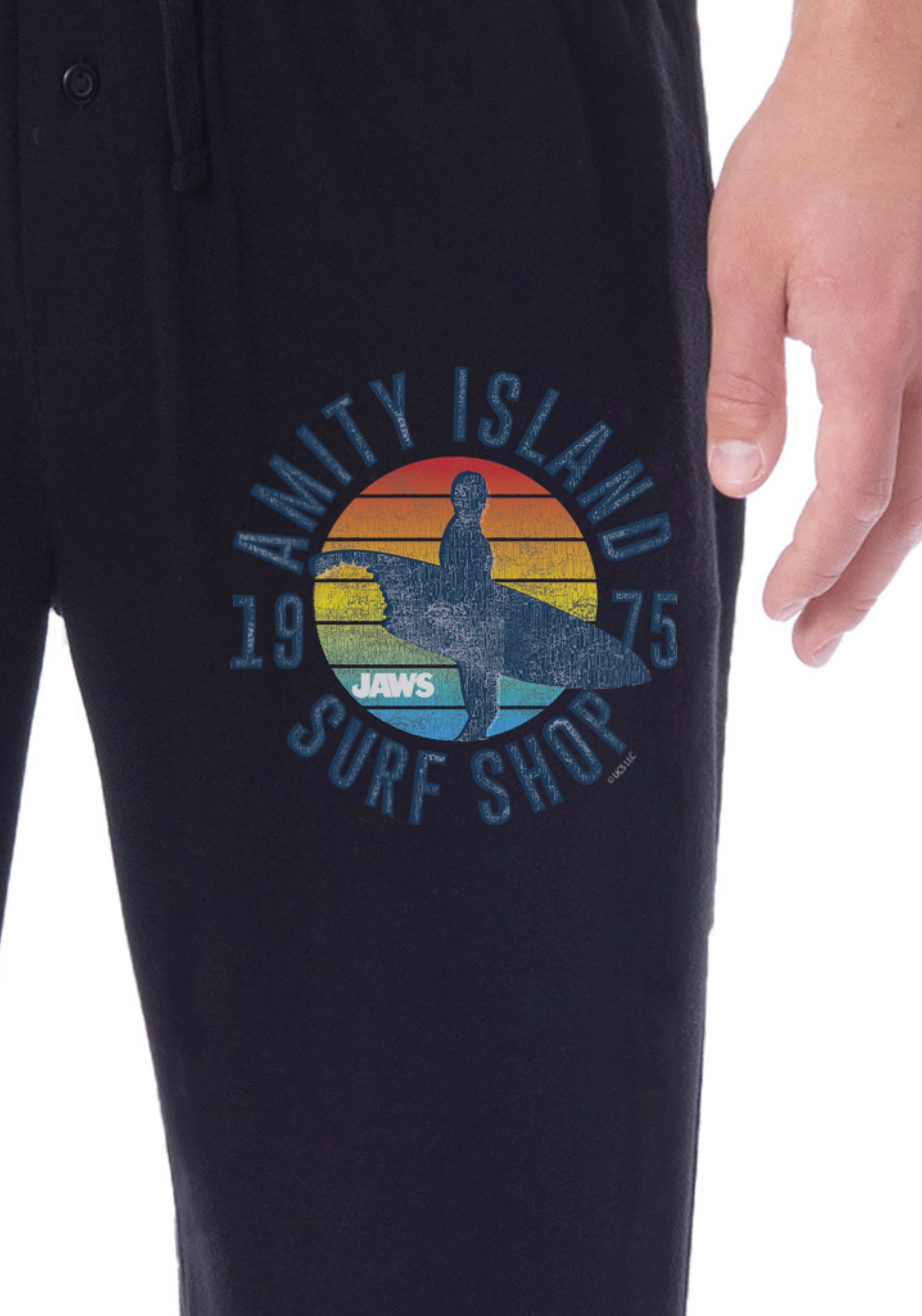 Jaws Mens' Film Movie Amity Island Surf Shop 1975 Sleep Pajama Pants