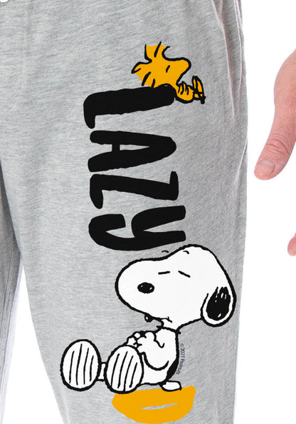 Peanuts Adult Snoopy and Woodstock Lazy Days Character Loungewear Sleep Pajama Pants