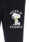 Peanuts Mens' Snoopy Woodstock Cute and Cuddly Sleep Pajama Pants