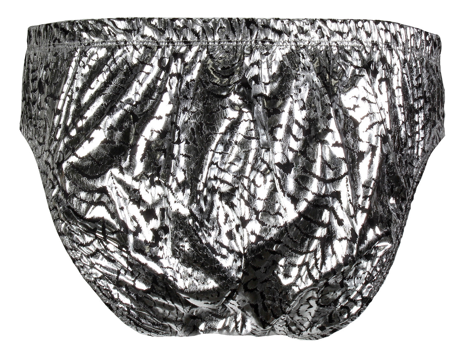 Intimo Mens Silver Tiger Animal Print Bikini Brief Underwear