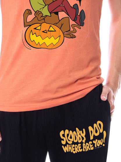 Scooby-Doo Mens' Shaggy Spooky Where Are You Sleep Pajama Set Shirt Pants