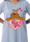 Scooby-Doo Womens' Scooby Ruv You Nightgown Sleep Pajama Shirt