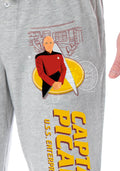 Star Trek The Next Generation Men's TNG Captain Picard USS Enterprise NCC-1701-D Lounge Pajama Pants