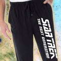 Star Trek The Next Generation Men's Classic TNG Logo Sleepwear Lounge Pajama Pants