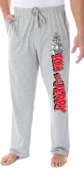 Tom And Jerry Men's Vintage Cartoon Characters And Logo Loungewear Pajama Pants (Medium)