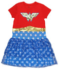 DC Comics Wonder Woman Girls Costume 3 Tier Nightgown (Large, 10/12)