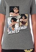 DC Womens' Comic Wonder Woman Sleep Pajama Set Crewneck Shirt and Pants