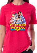 DC Womens' Wonder Woman Through The Ages Sleep Pajama Set Shirt and Pants